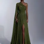 Beaded Sequin Velvet Waist Sash Dress