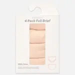 4-Pack Full Cotton Briefs - Taupe